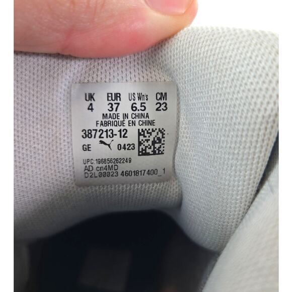 Puma | Blue & White Karmen Rebelle Mid Platform Sneaker | Size 6.5 - Picture 5 of 7